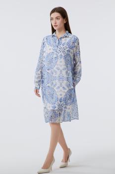Damen Lang Arm Sommerkleider